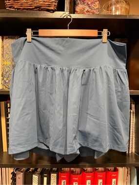 HALARA Blue Athletic Skort with Built-In Shorts